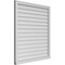 Ekena Millwork Vertical Surface Mount PVC Gable Vent w/ 2"W x 2"H , Brickmould Sill Frame, 38"W x 42"H GVPVE38X4203SN - alternate 3